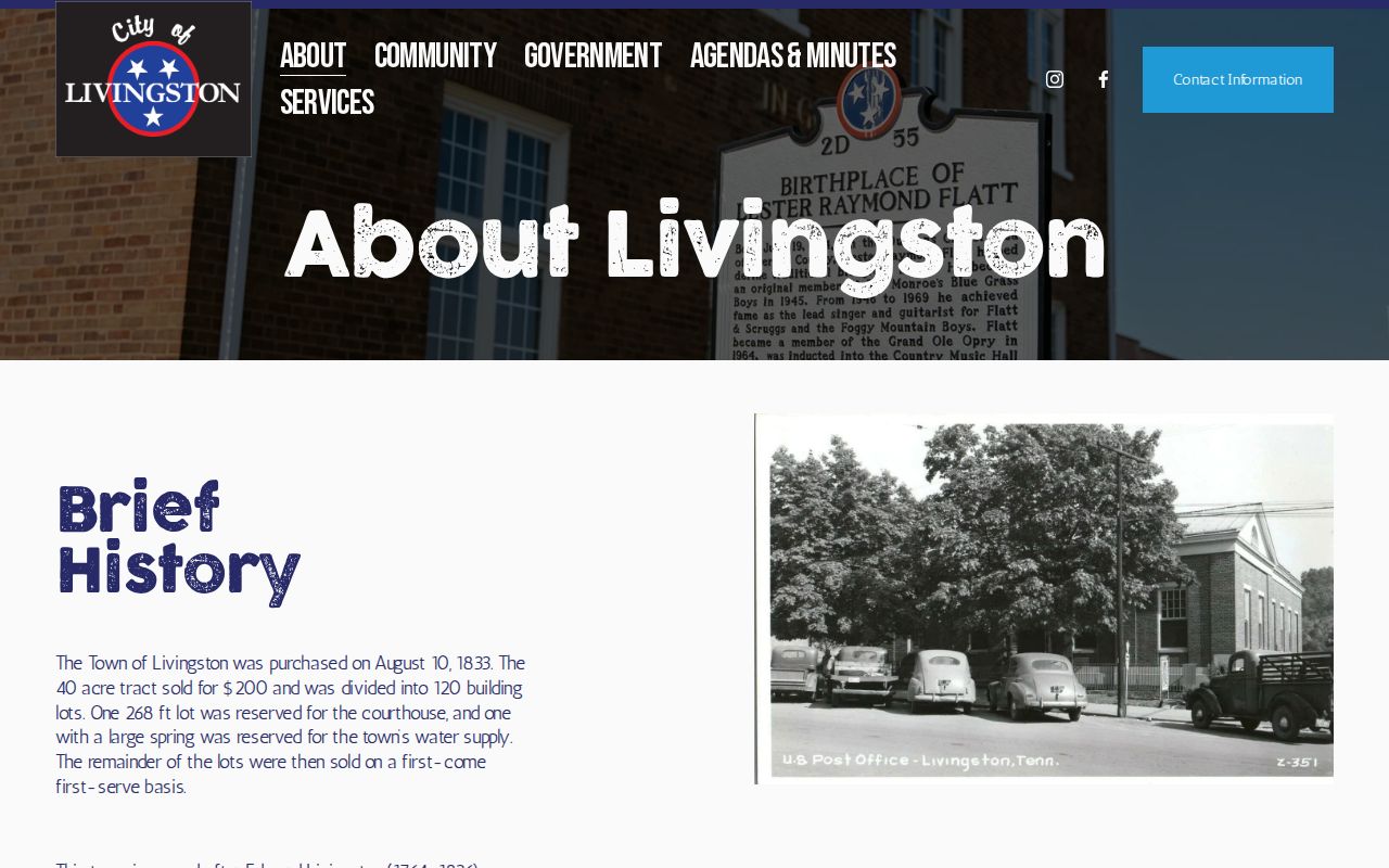 Livingston warrant records context and county-seat city history